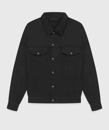 Essentials Fear of God Denim Jacket Jet Black