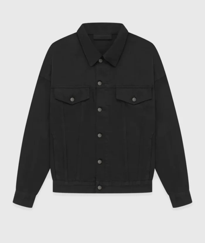 Essentials Fear of God Denim Jacket Jet Black