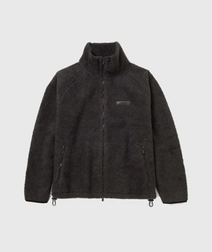 Essentials Fear of God Logo Appliqued Fleece Jacket