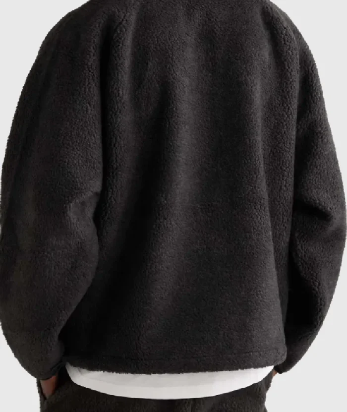 Essentials Fear of God Logo Appliqued Fleece Jacket