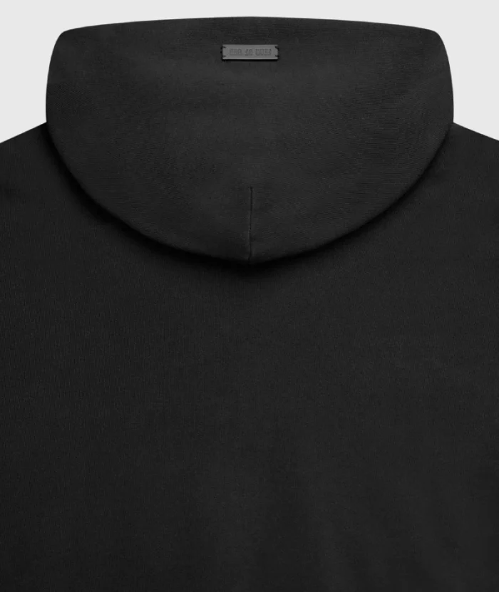 Essential Fear of God Baseball Hoodie Black