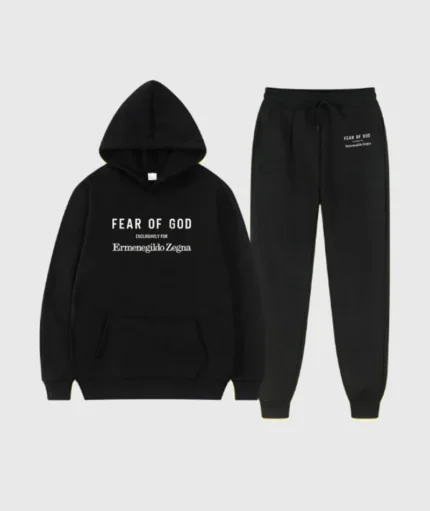 Essentials Fear Of God Emenegildo Zegna Tracksuit Black