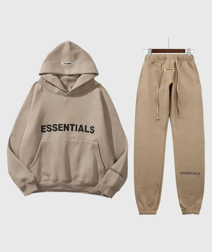 Fear Of God Essential Oversized Tracksuit Brown