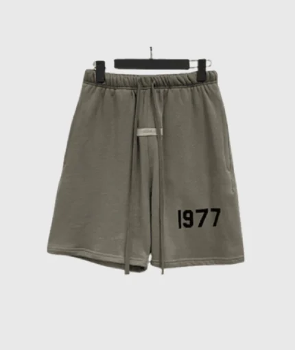 Fear of God Essentials 1977 Logo Shorts Dark Grey