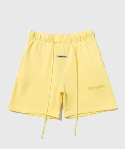 Fear of God Essentials Logo Shorts Yellow